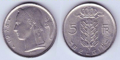 Nazi Occupation Coin 1943 BELGIUM 25 CENTIMES Belgium Bin #A Free Ship 